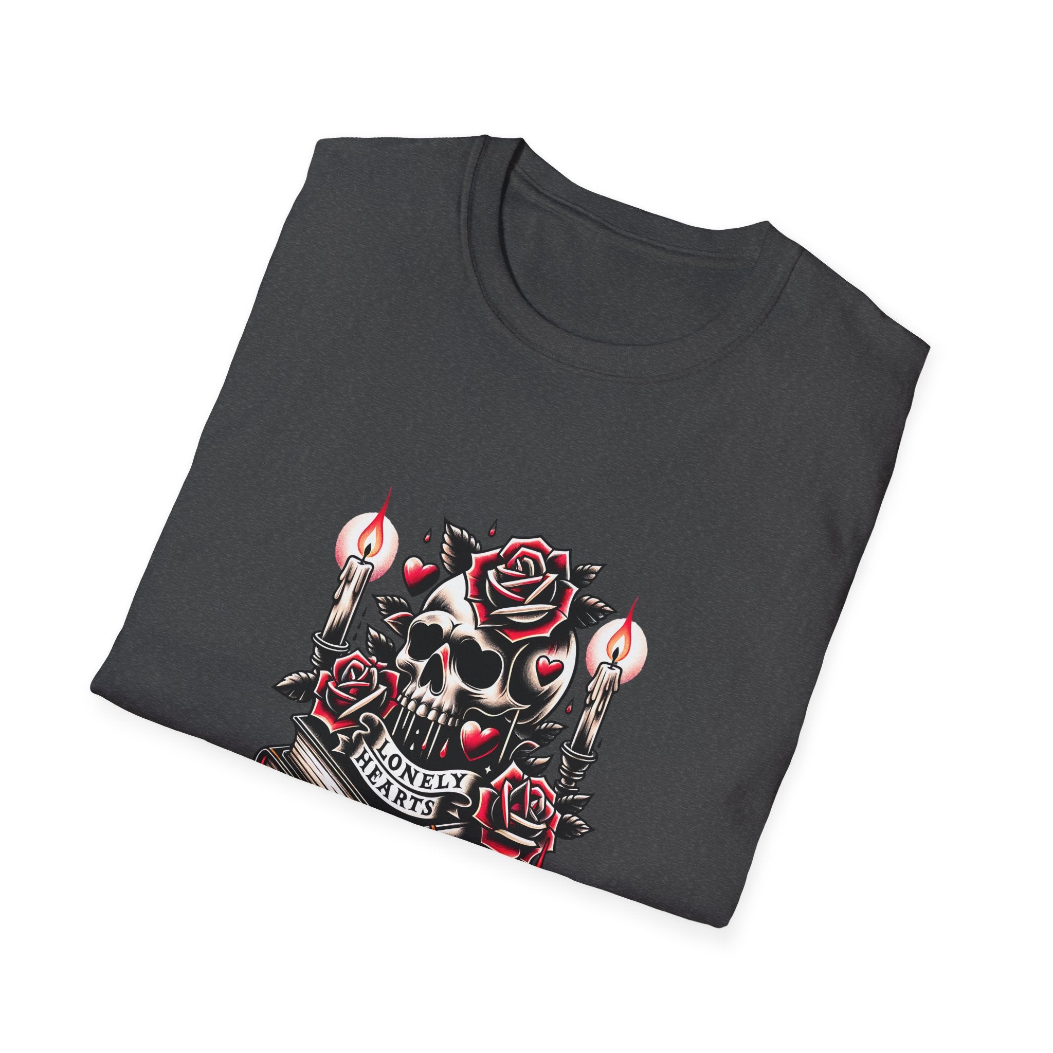 Gothic Skull & Roses "Book Club" T-Shirt