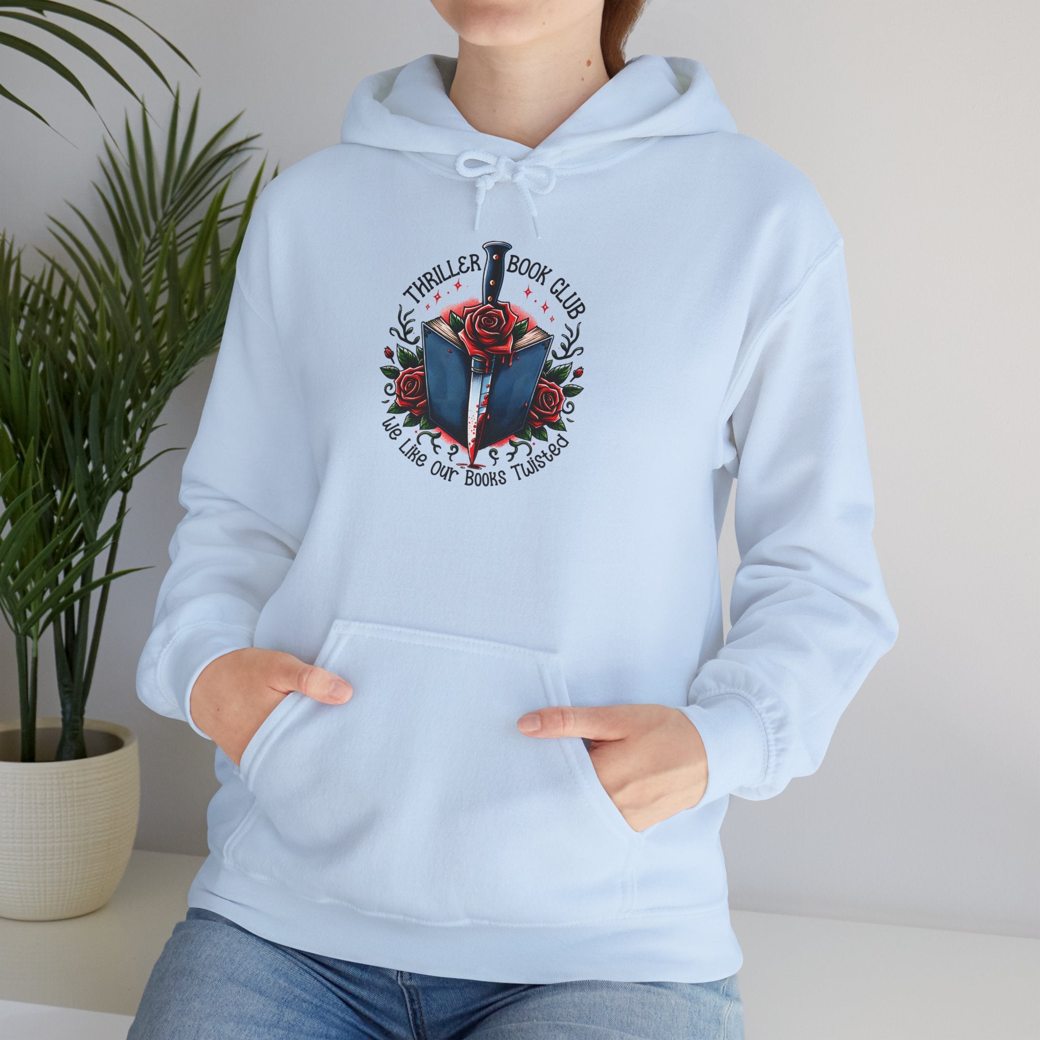 Book Club Hoodie — "The Thrillers Book Club" Cozy Reading Sweatshirt