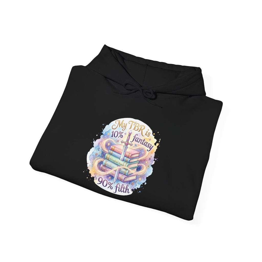 Hoodie — "My Tho is 40% Fantasy, 90% Fish" Colorful Nautical Graphic Hoodie