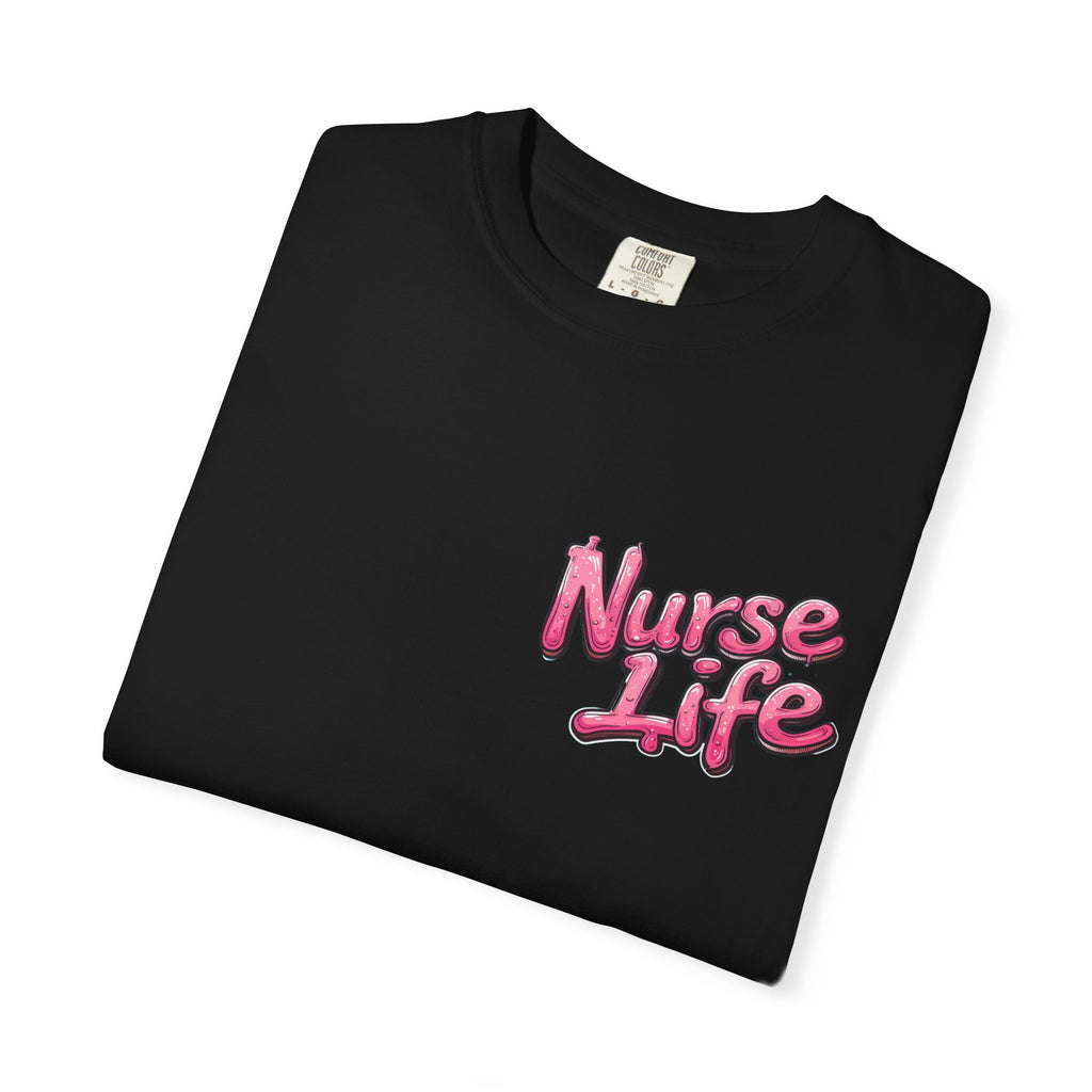 Nurse Life T-Shirt — Cute Female Nurse Watercolor Graphic Tee