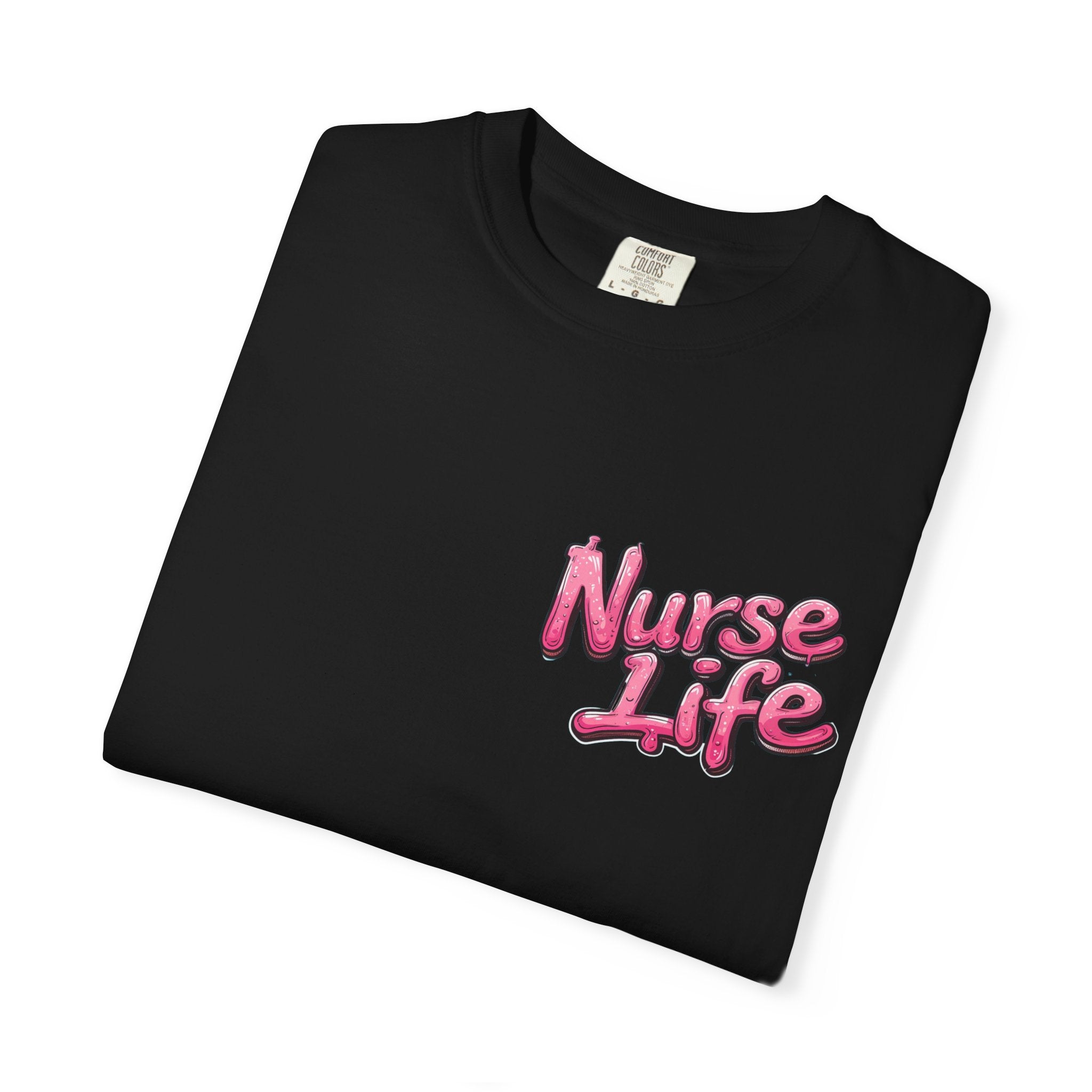 Nurse Life T-Shirt — Cute Female Nurse Watercolor Graphic Tee