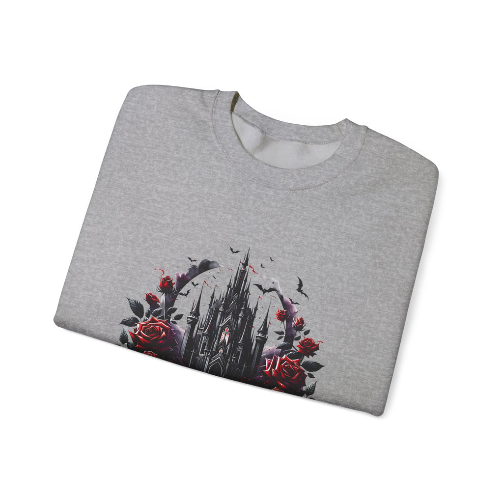 Sweatshirt — 'Book Boyfriends' Gothic Castle & Roses Cozy Crewneck for Book Lovers