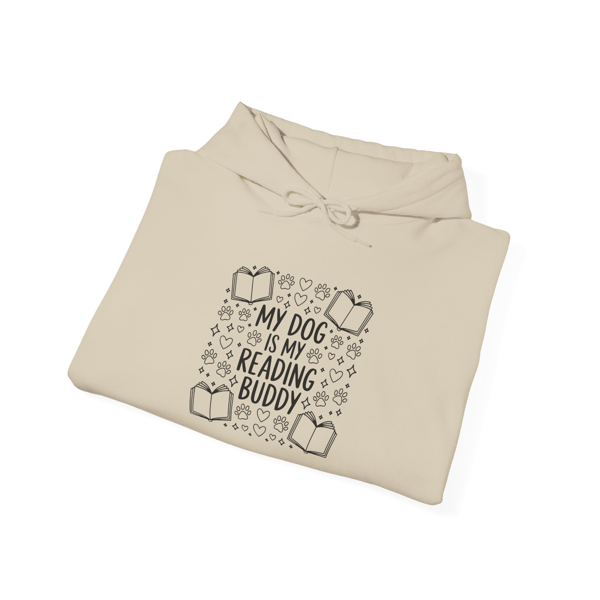 My Dog Is My Reading Buddy Hoodie — Cozy Pet Lover Sweatshirt