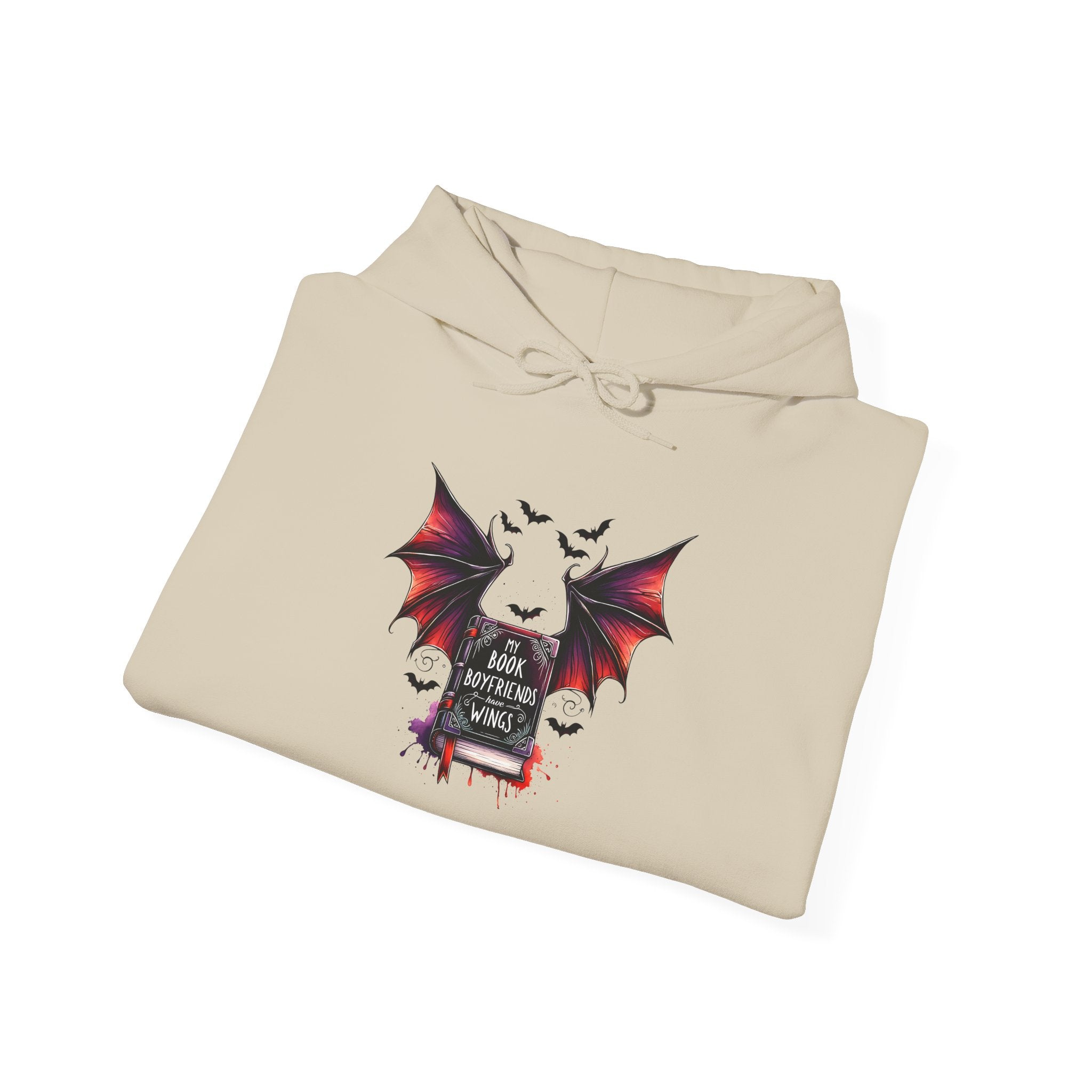 Gothic Bat Graveyard Hoodie — "Rest in Blood" Vampire Graphic Sweatshirt