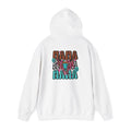 Double-sided Bull Skull Graphic Hoodie – Teal & Brown Desert Cow Skull Pullover