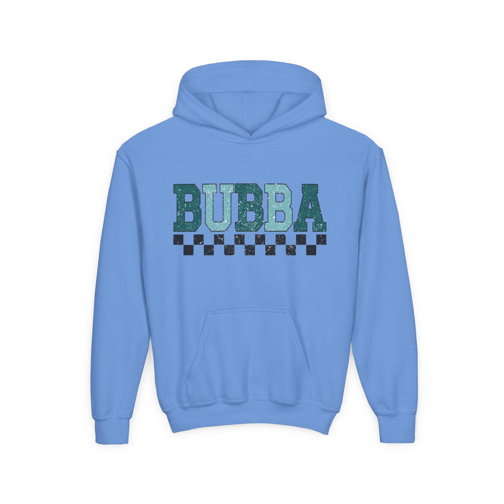 Bubba Youth Hoodie — Retro Checkered Name Pullover