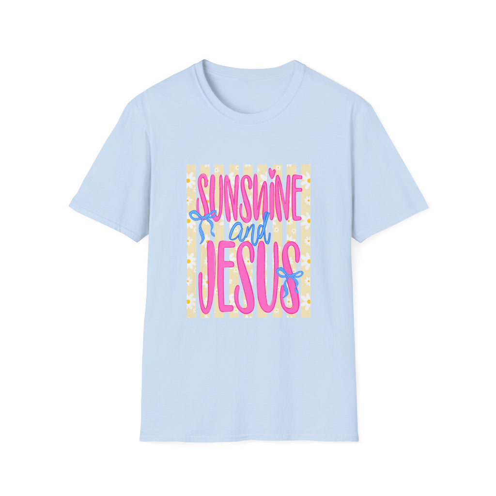 Sunshine and Jesus T-Shirt — Bright Christian Faith Graphic Tee