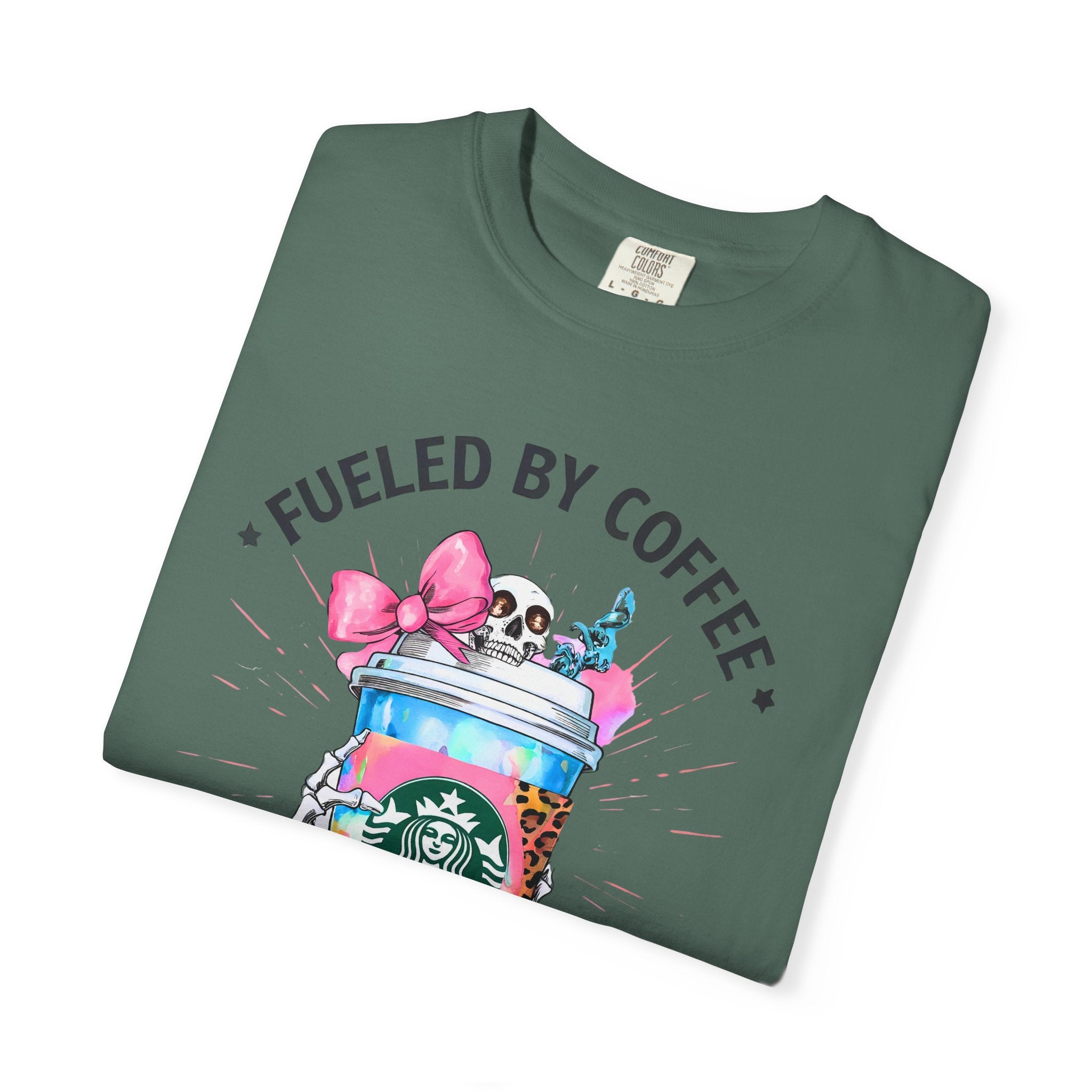 Fueled by Coffee and Ambition Graphic T-Shirt
