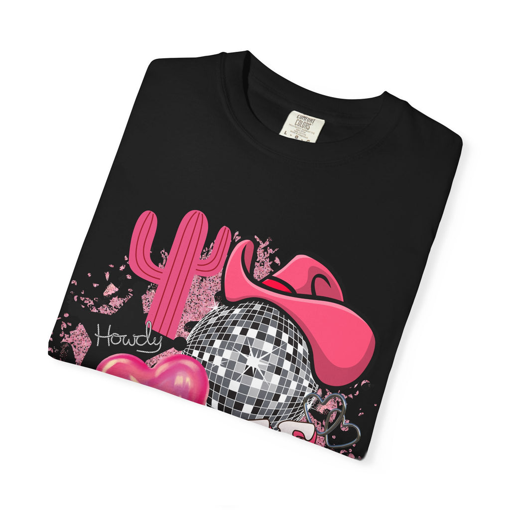 Yee Haw Pink Cowboy Graphic T-Shirt