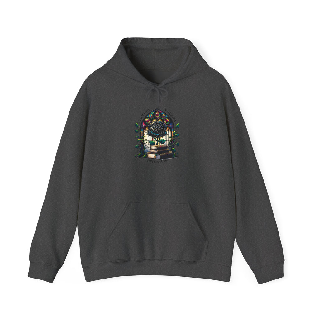 Hoodie — 'Eat the Rich' Gothic Garden Stained-Glass Hoodie