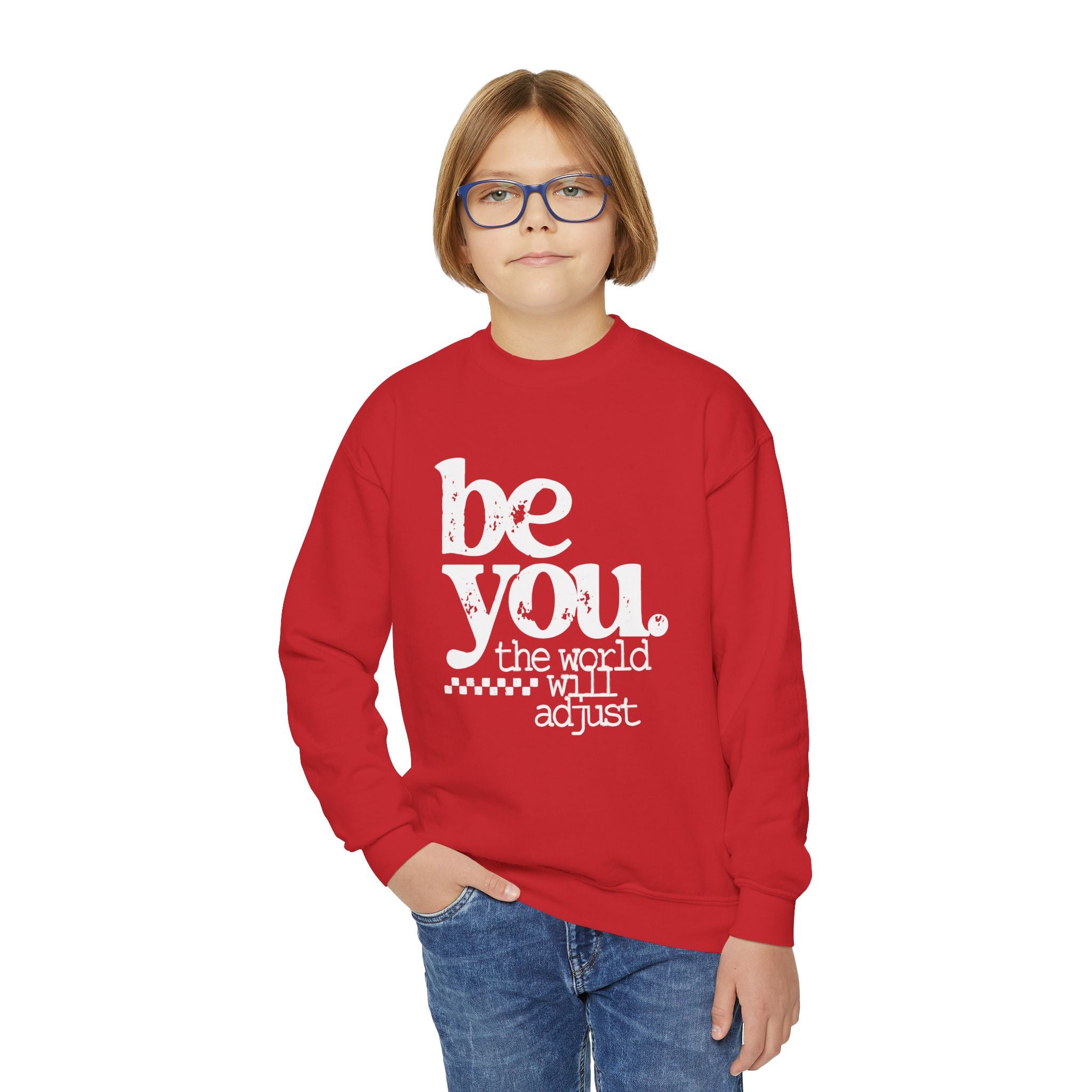 Youth Crewneck Sweatshirt — Classic White Kids Pullover