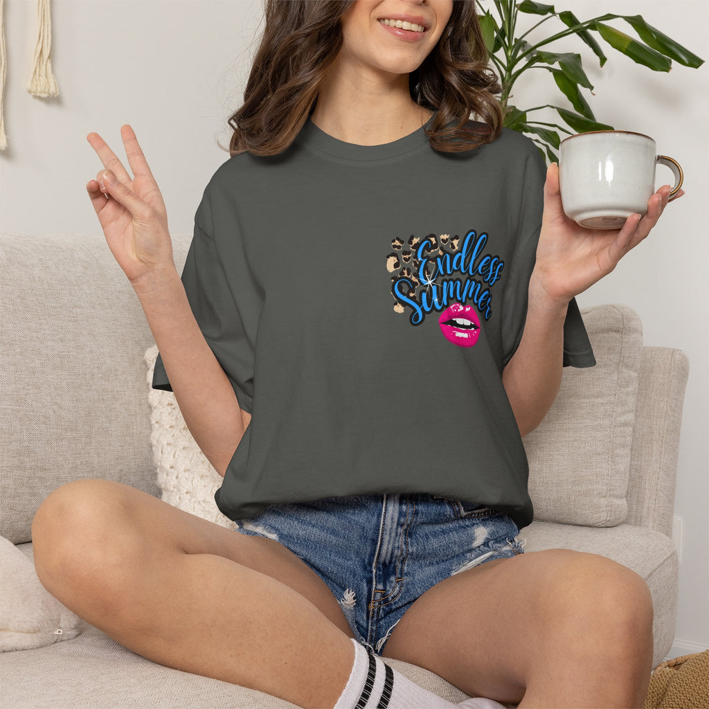 Endless Summer T-Shirt — Retro Lip & Ice Cream Graphic Tee