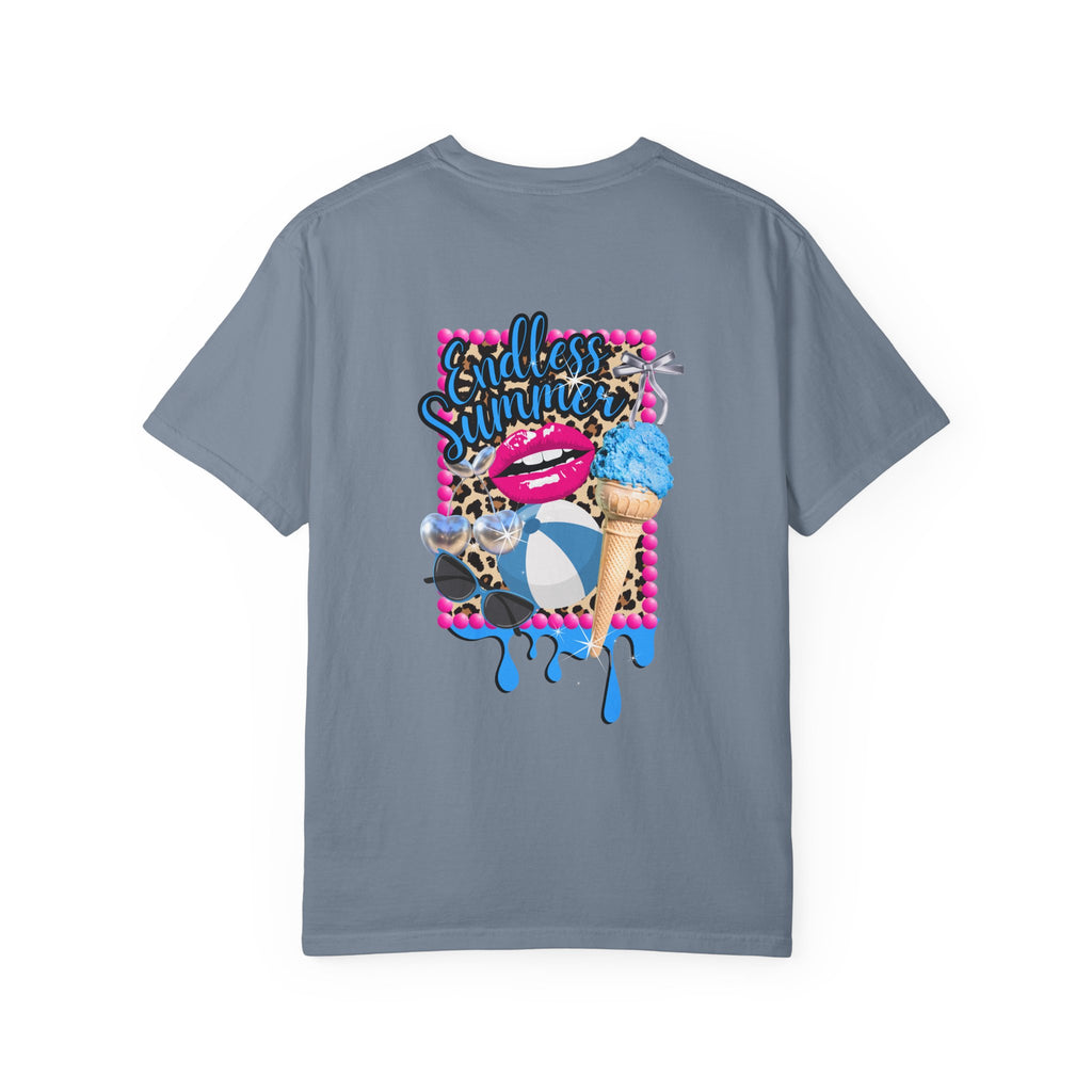 Endless Summer T-Shirt — Retro Lip & Ice Cream Graphic Tee