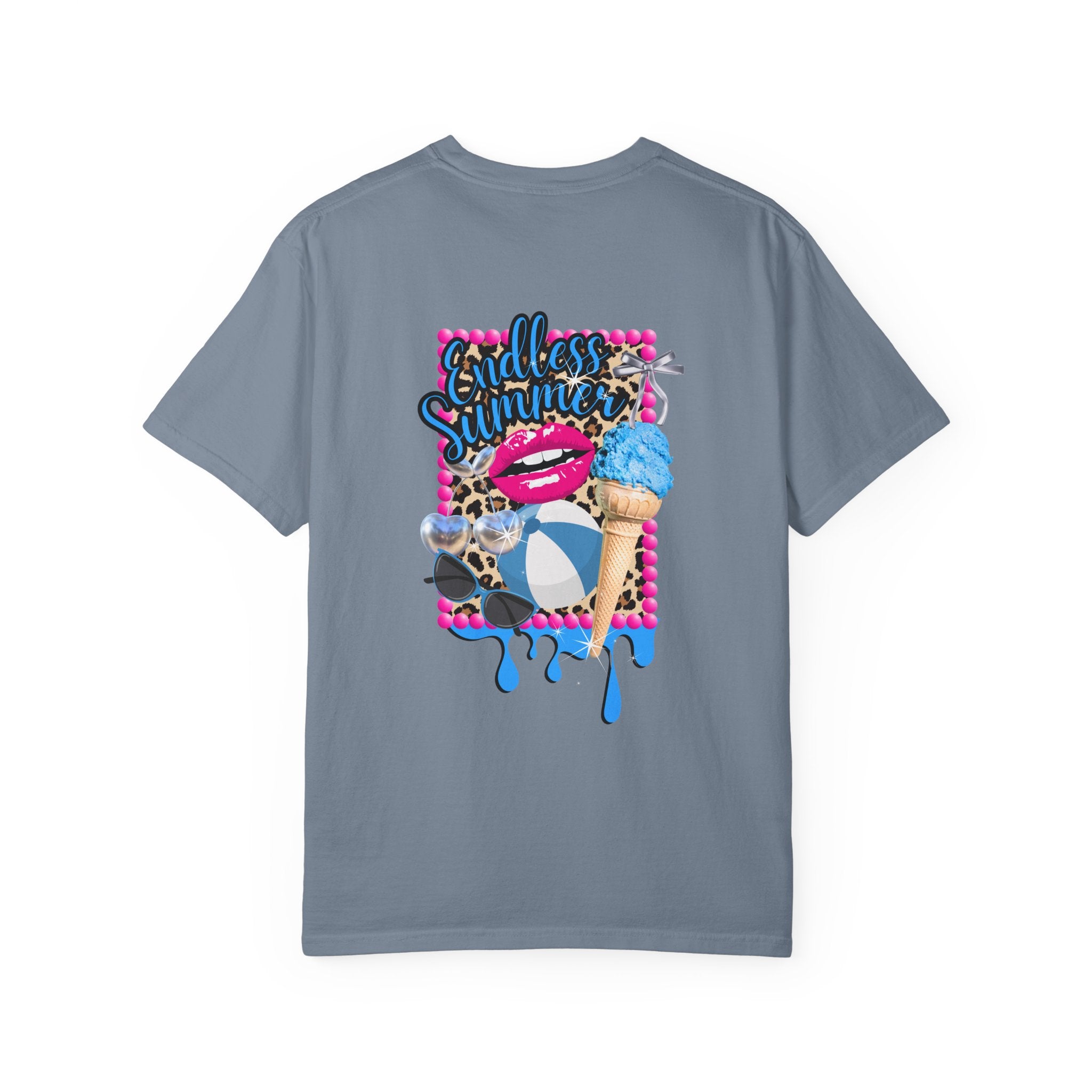 Endless Summer T-Shirt — Retro Lip & Ice Cream Graphic Tee