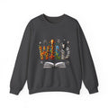 Sweatshirt — "Wild About Reading" Animal Letters Book Lover Crewneck
