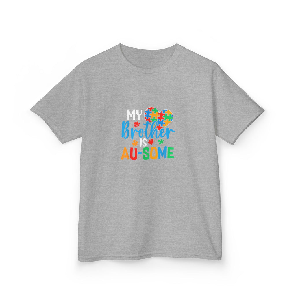 Kids T-Shirt — "Brother Au-some" Colorful Autism Awareness Tee