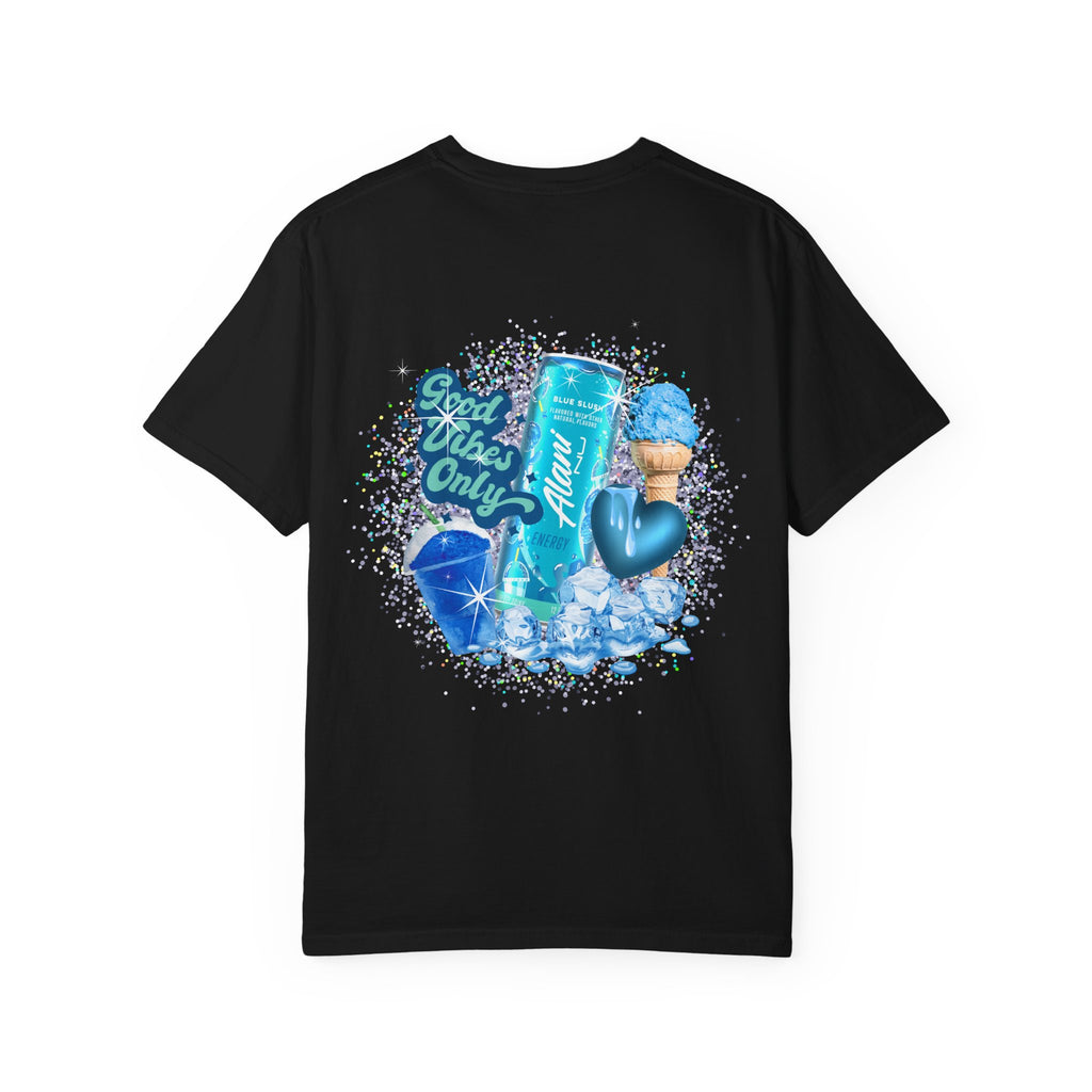 Good Vibes Only Graphic Tee — 'Alani Nu' Blue Drink Design