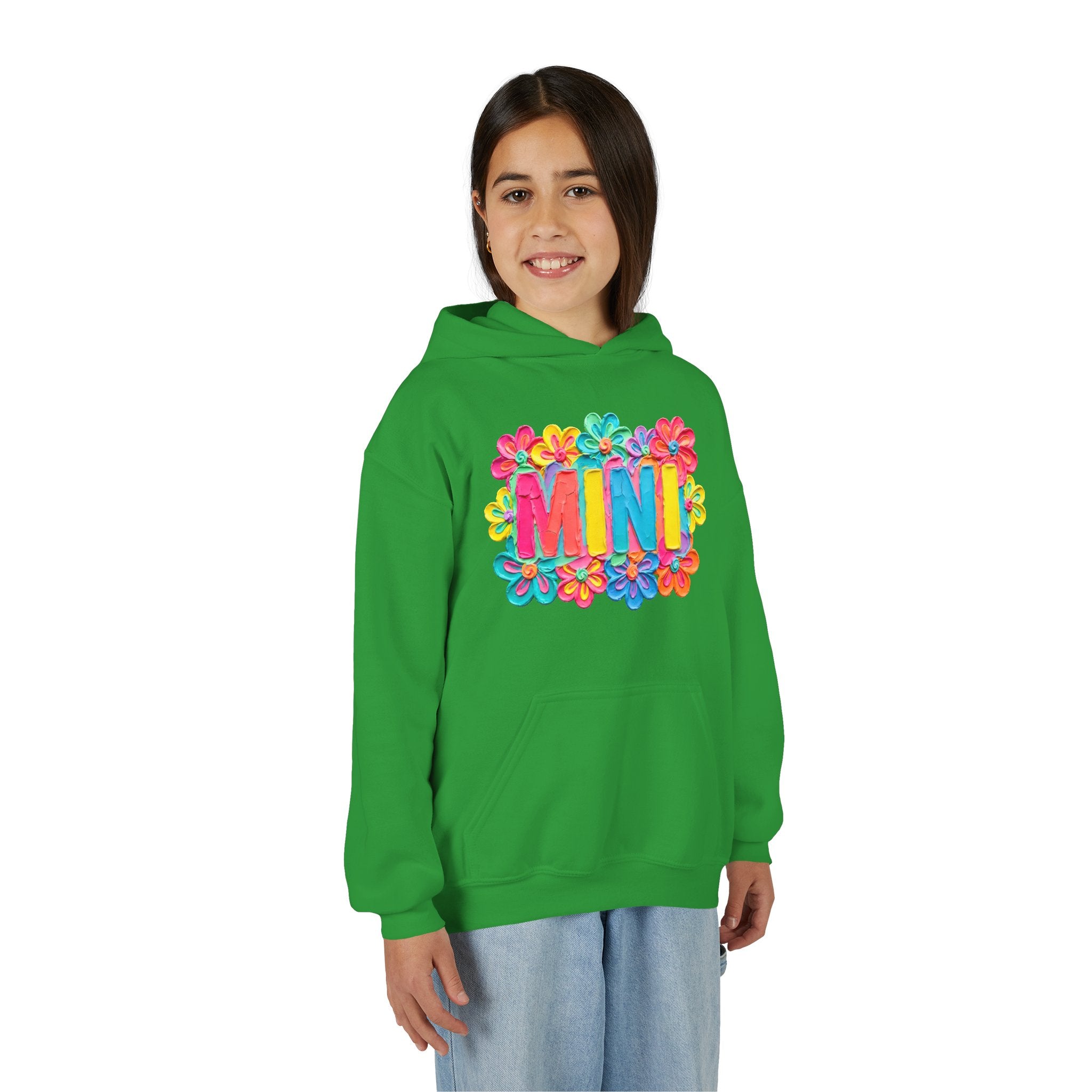 Youth Hoodie — "MINI" Colorful Floral Kids Pullover