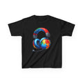 Kids Headset T‑Shirt with Puzzle Autism Awareness Design