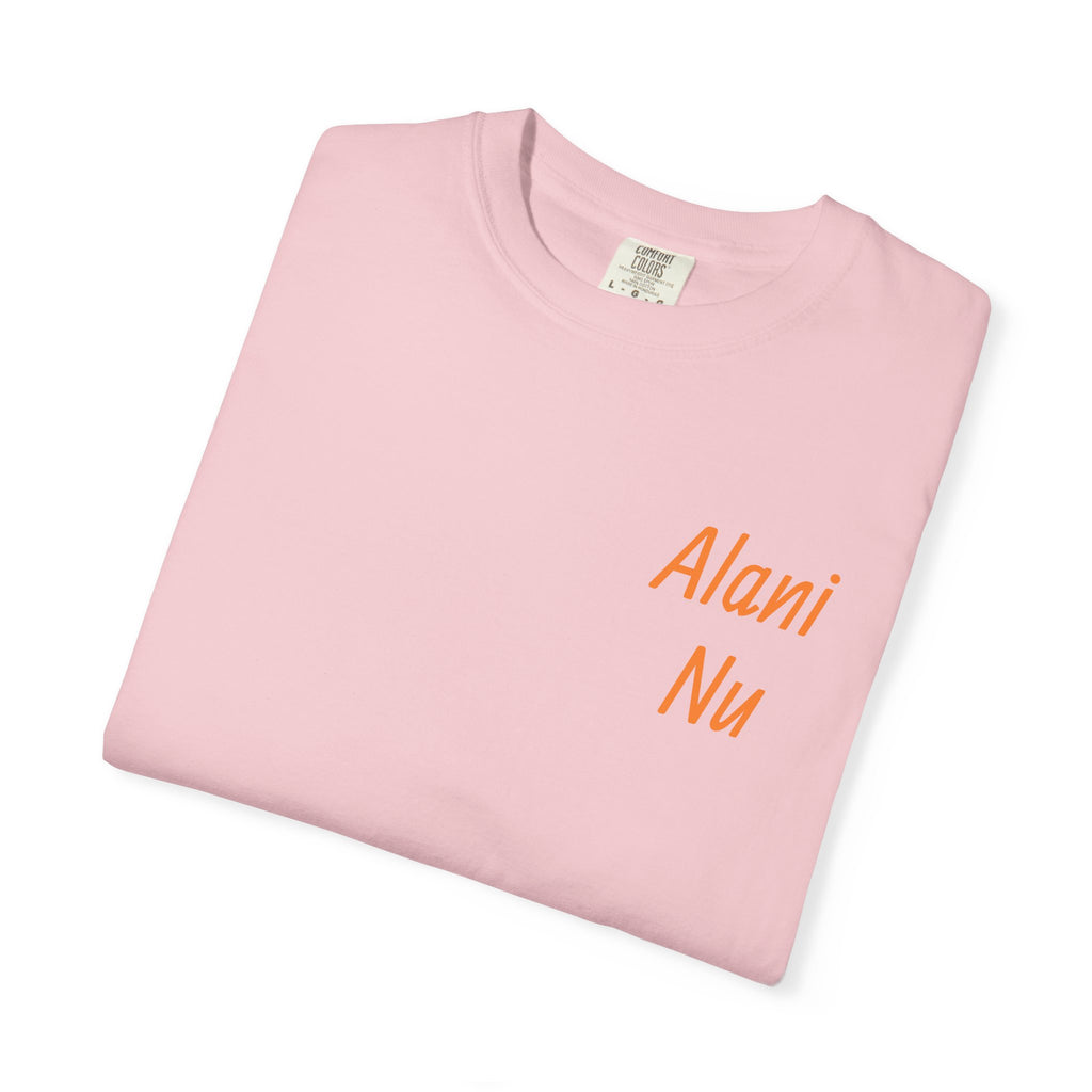 Alani Nu Beach Pop Graphic T-Shirt — Pink Flamingo, Citrus & Soda Can Design