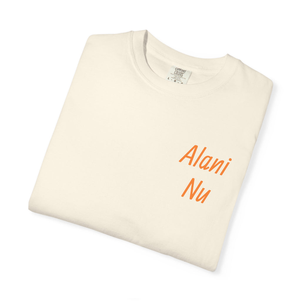 Alani Nu Beach Pop Graphic T-Shirt — Pink Flamingo, Citrus & Soda Can Design