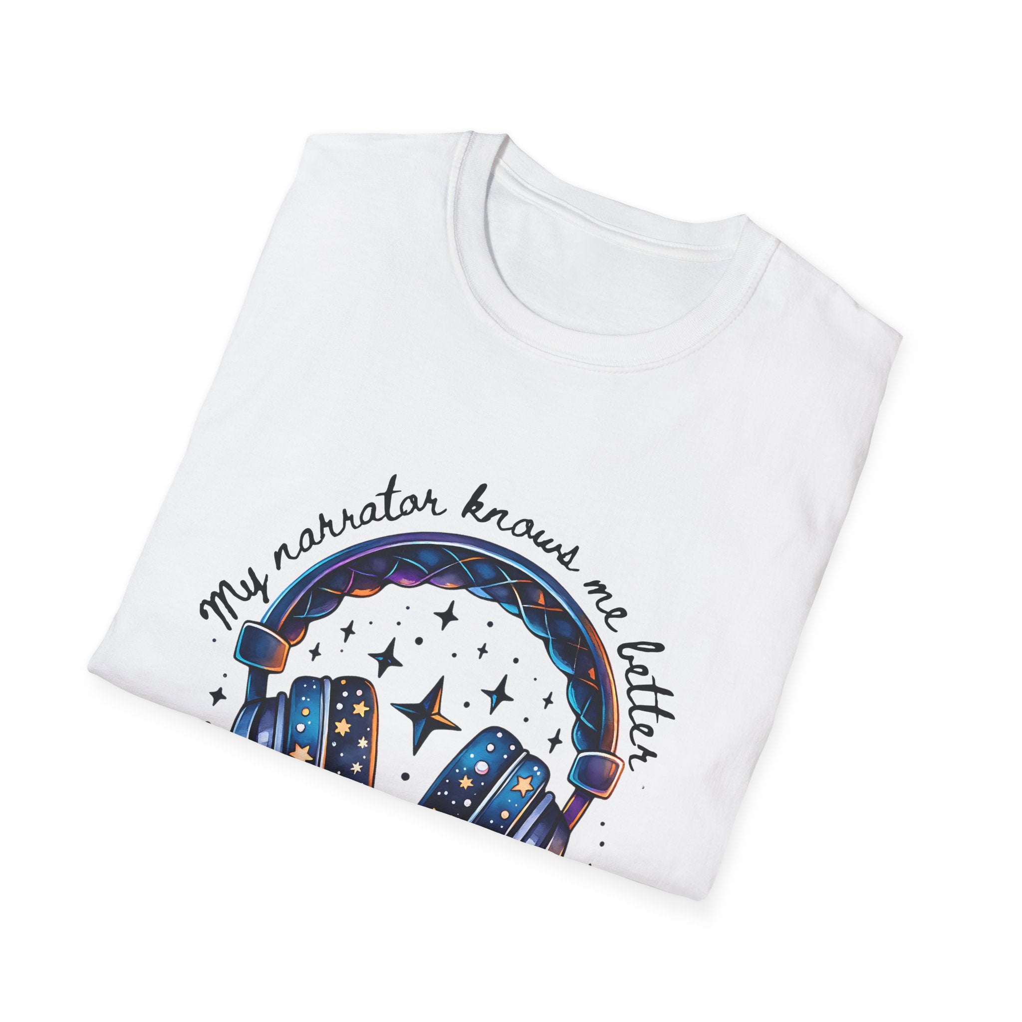 Galaxy Headphones T-Shirt — "My Headphones Brings Me Better Than My Therapist" Music Tee