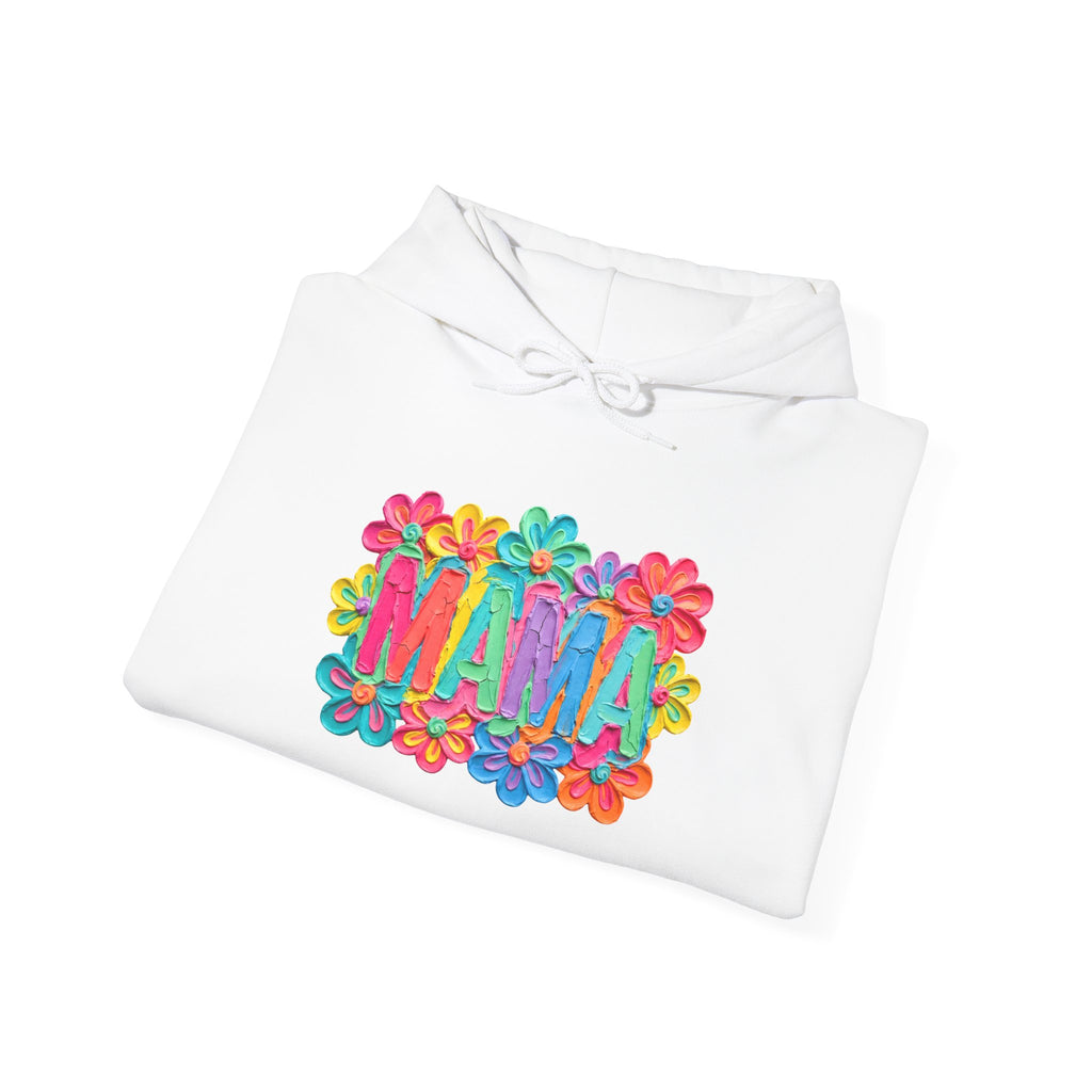 Hoodie "Mama" Colorful Floral Design – Mother's Day Cozy Pullover