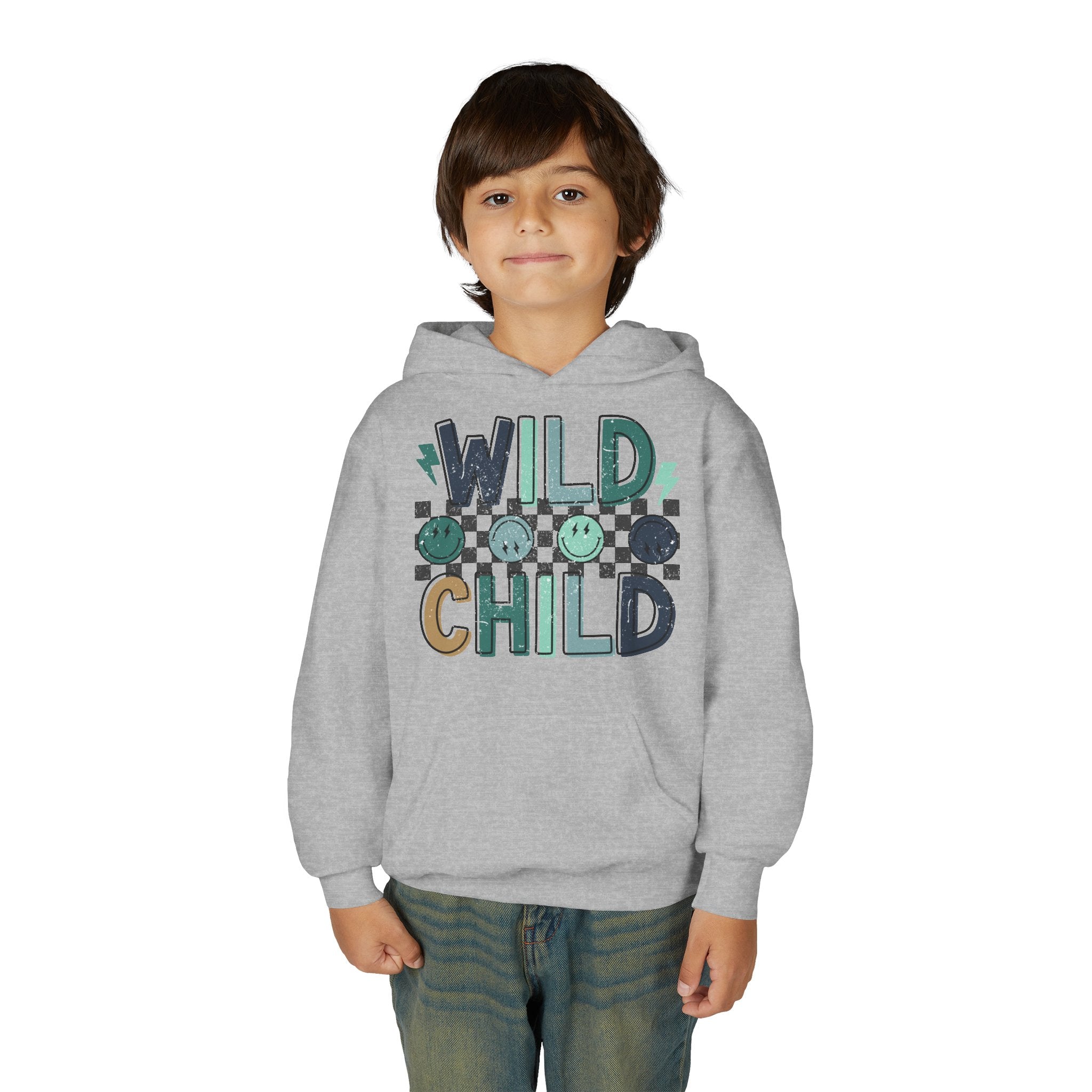 Youth Hoodie — "Wild Child" Graphic Pullover for Kids
