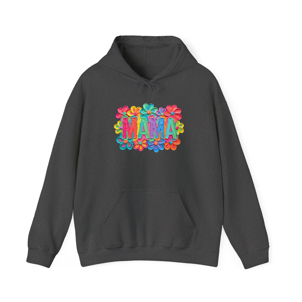 Hoodie "Mama" Colorful Floral Design – Mother's Day Cozy Pullover