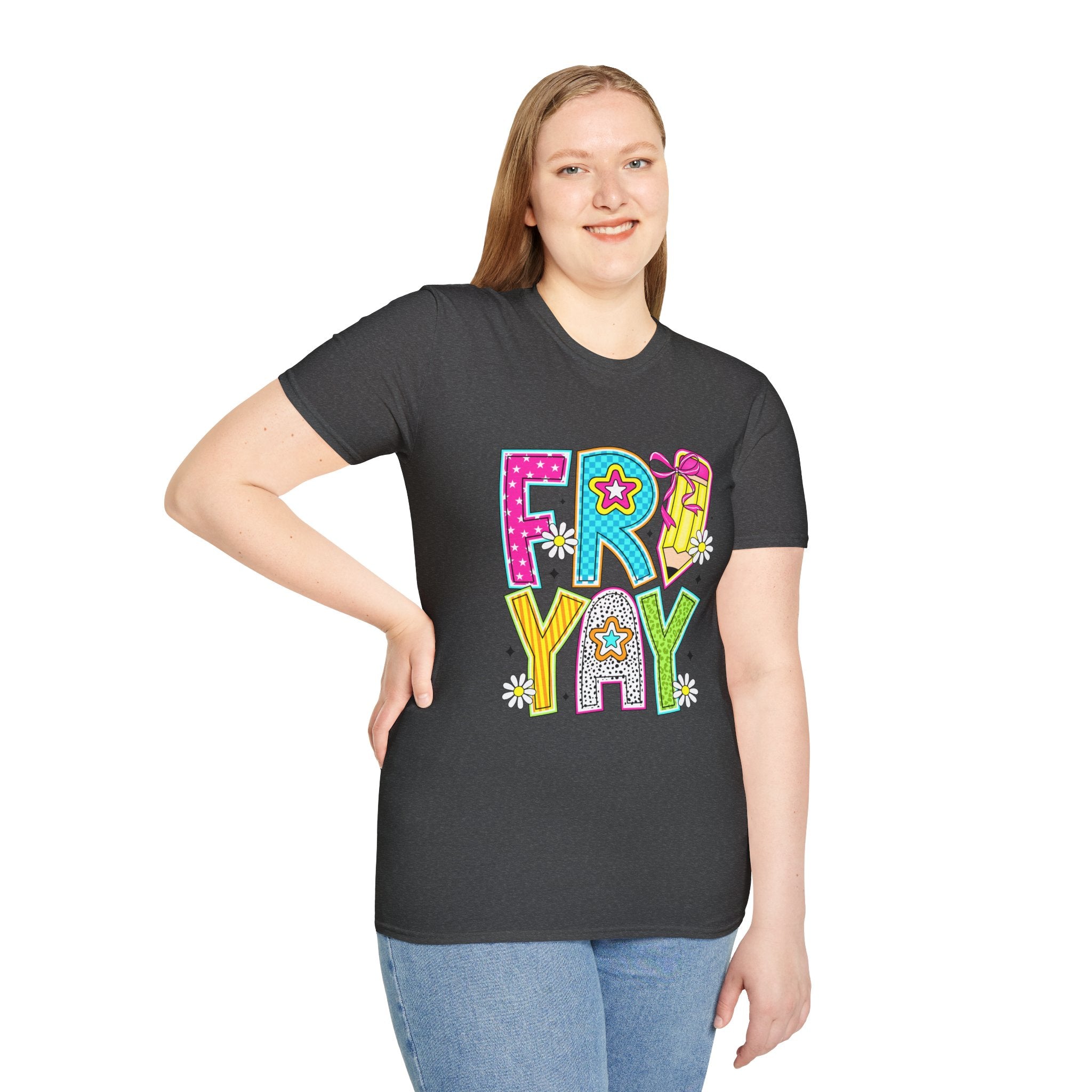 Fry-Yay Colorful Cartoon T-Shirt — Fun Fry & Fries Graphic Tee
