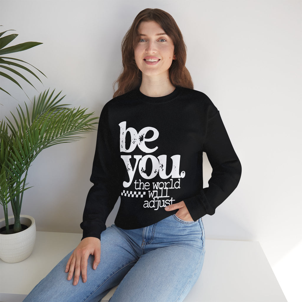 White Crewneck Sweatshirt — Classic Plain Pullover