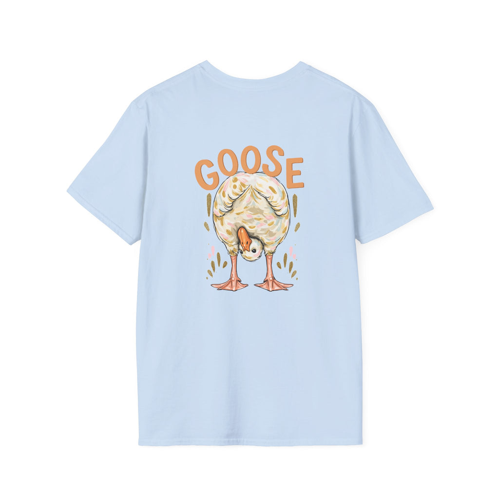 Double-sided Duck Duck Goose T-Shirt — Cute Pastel Duck & Goose Graphic Tee