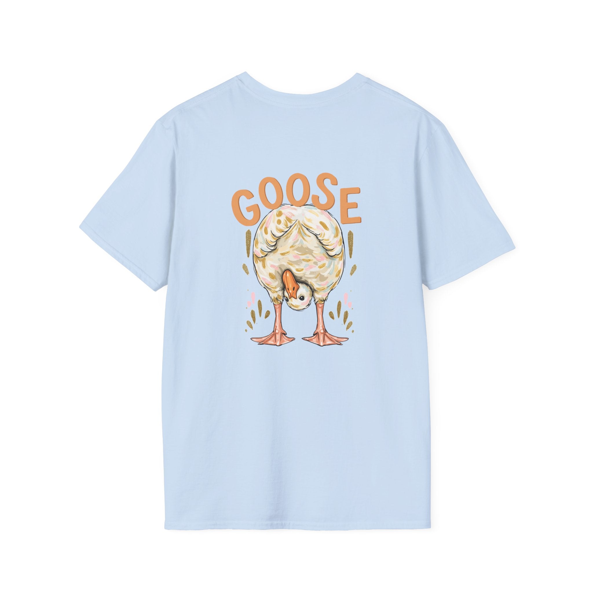 Double-sided Duck Duck Goose T-Shirt — Cute Pastel Duck & Goose Graphic Tee