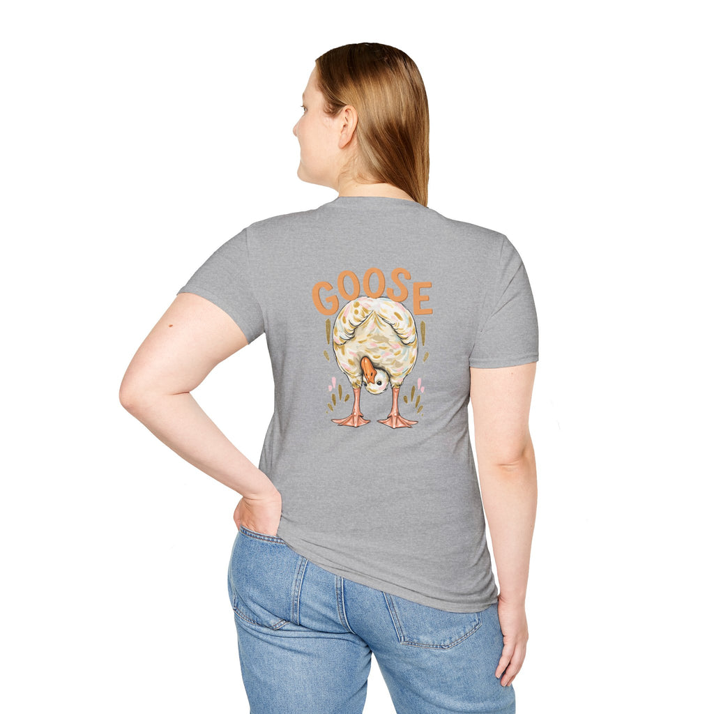 Double-sided Duck Duck Goose T-Shirt — Cute Pastel Duck & Goose Graphic Tee
