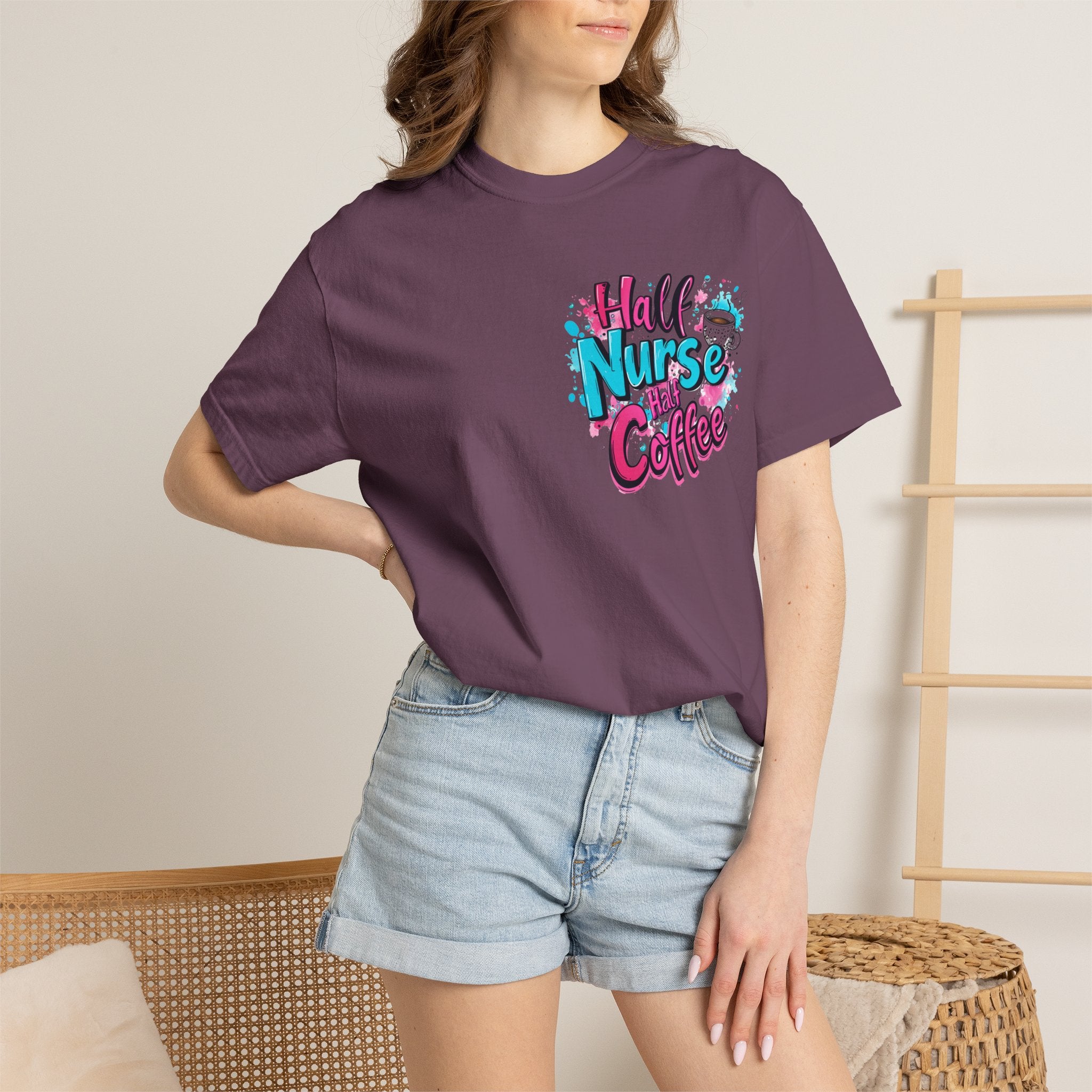 Half Nurse Half Coffee T-Shirt