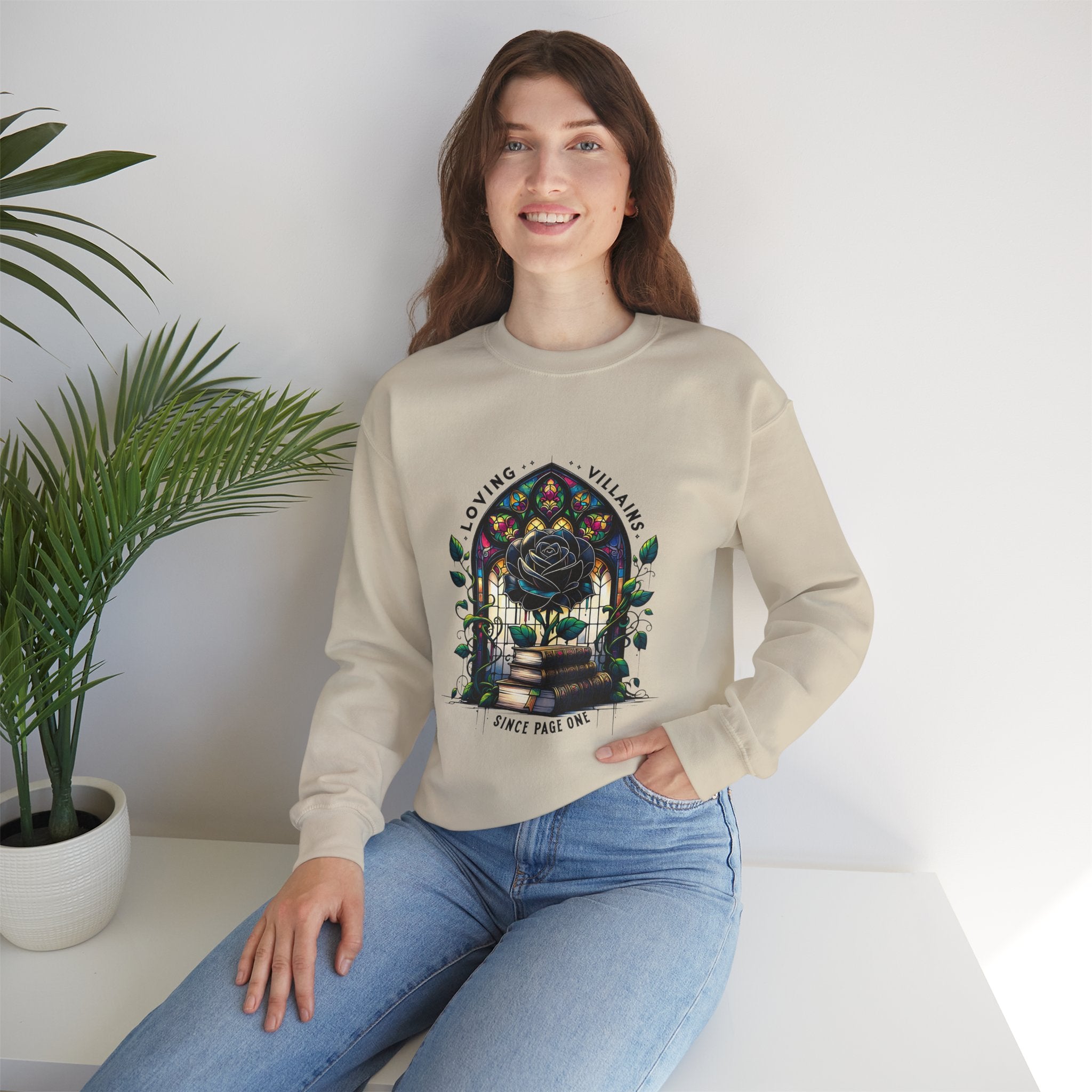 Villains Loving Rose Crewneck Sweatshirt