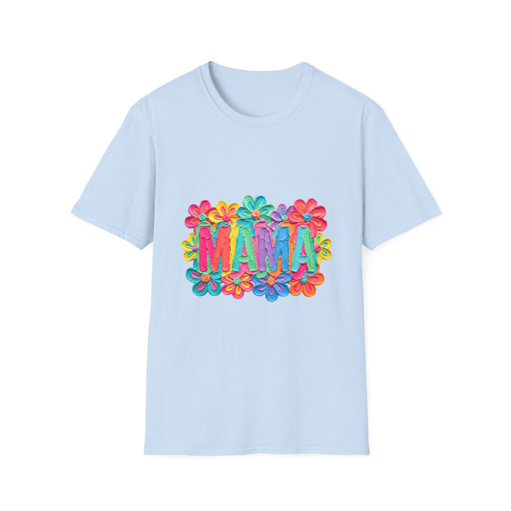 Mama Floral T-Shirt — Colorful Flower Mom Shirt for Mother's Day