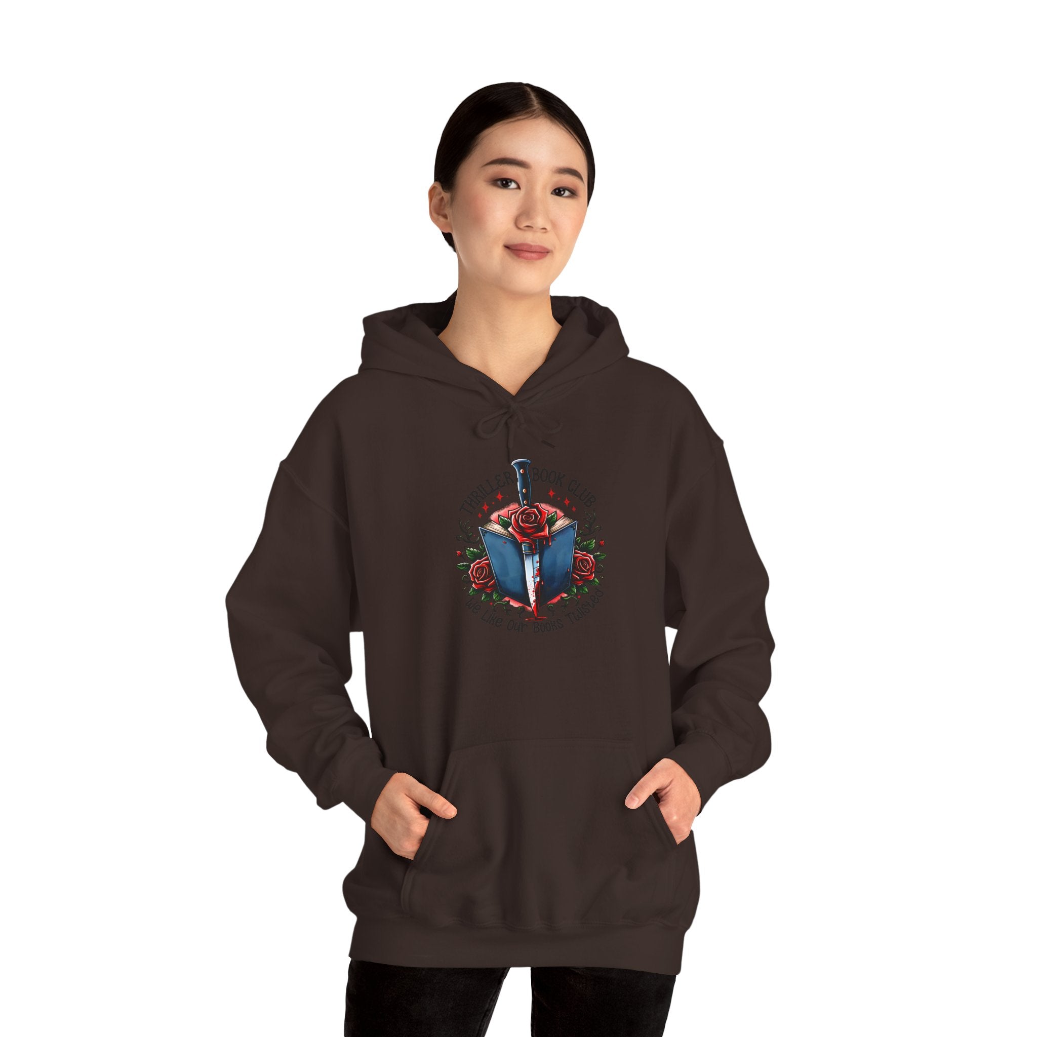 Book Club Hoodie — "The Thrillers Book Club" Cozy Reading Sweatshirt