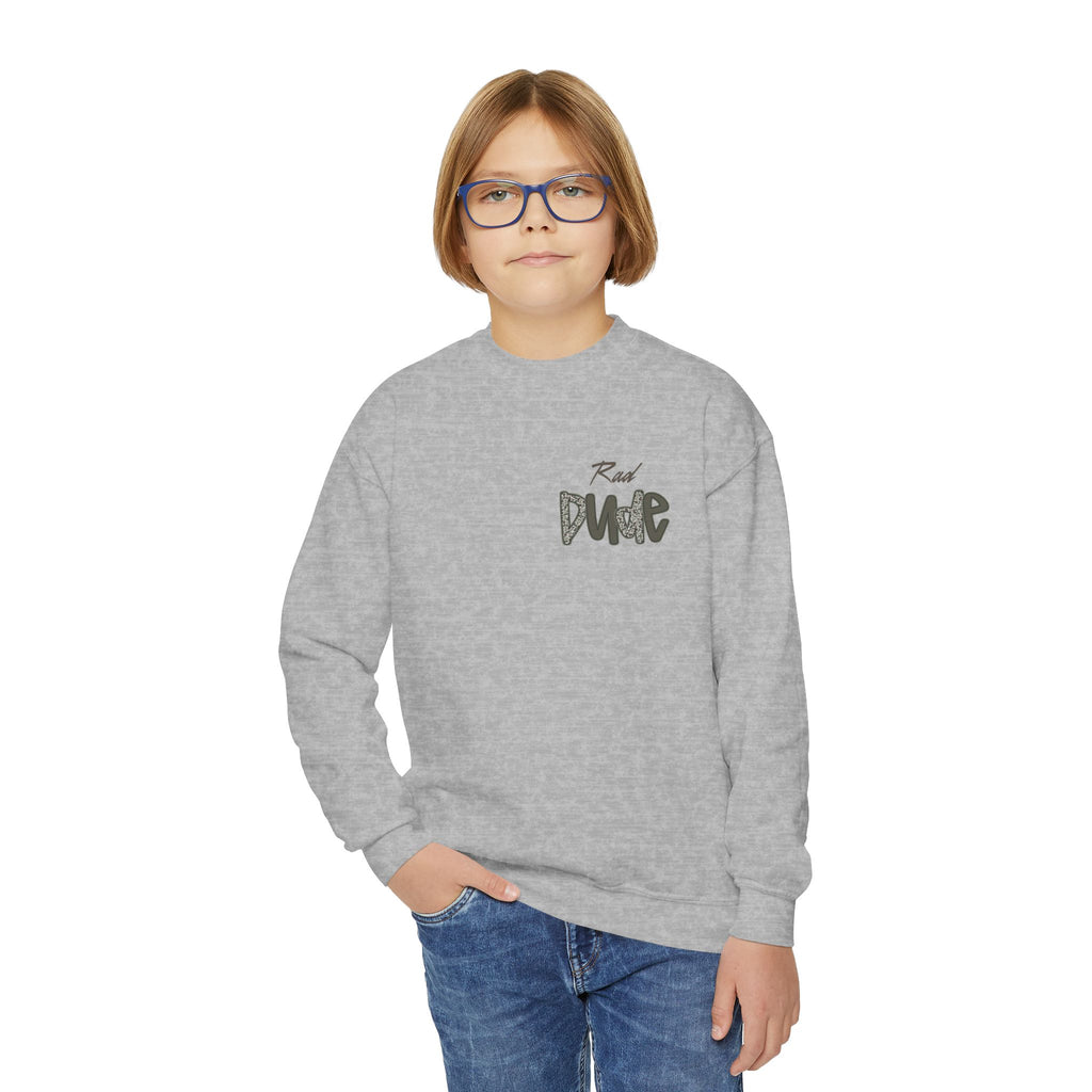 Rad Dude Youth Crewneck Sweatshirt — Graphic Streetwear Pullover