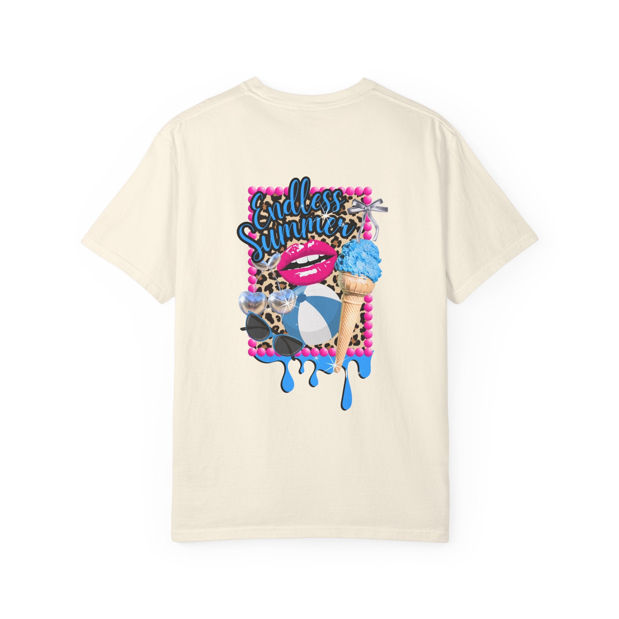 Endless Summer T-Shirt — Retro Lip & Ice Cream Graphic Tee