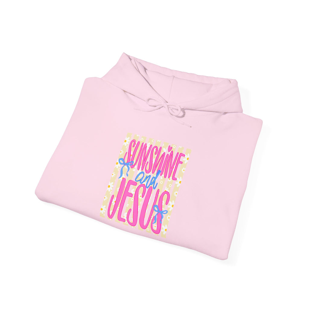 Sunshine and Jesus Hoodie – Bright Christian Faith Pullover