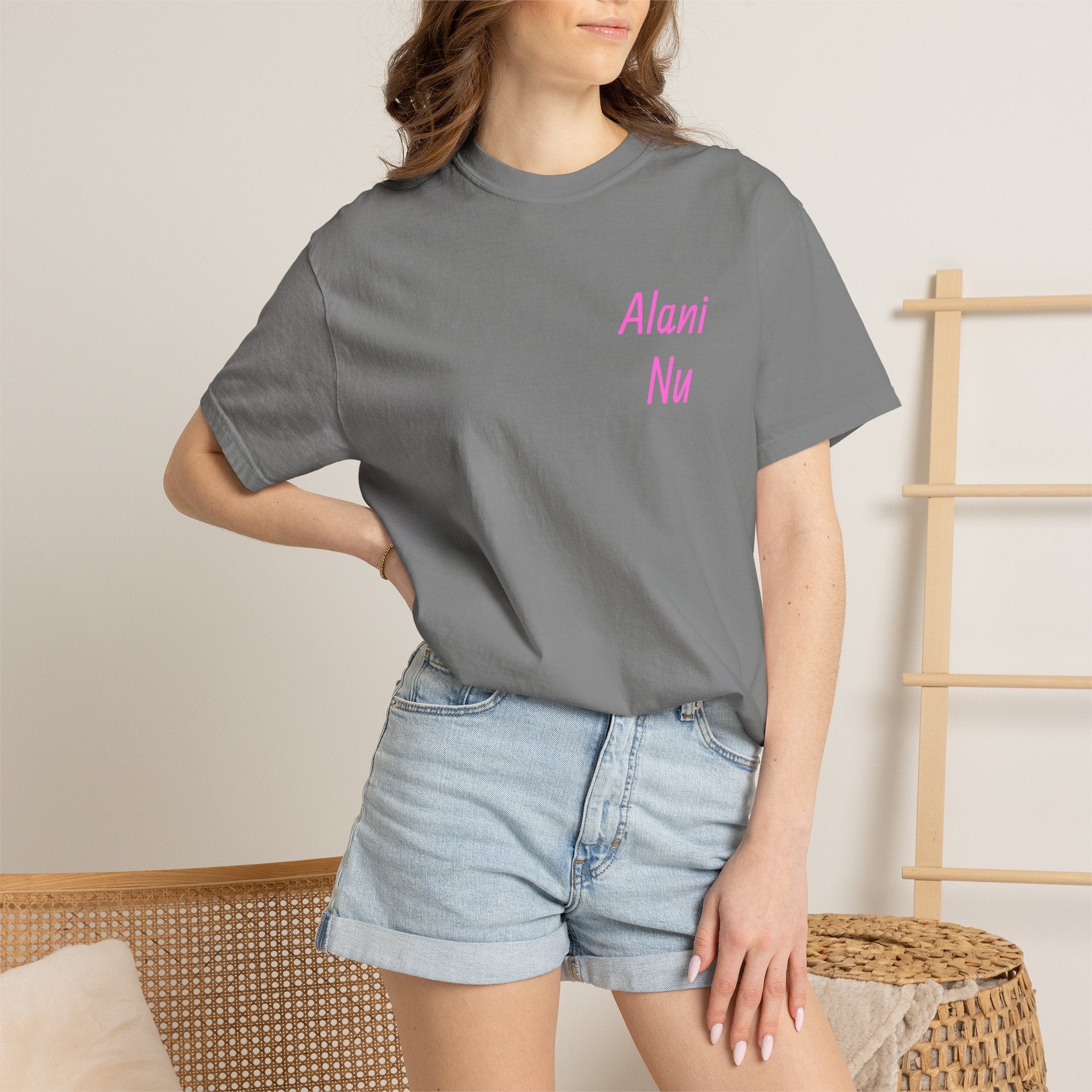 Retro Y2K Pink Collage T-Shirt — "Alani Nu" Graphic Tee