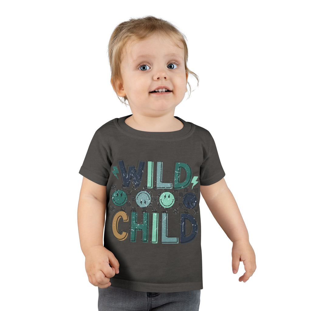 Wild Child Toddler T-Shirt – Playful Smiley Graphic Tee for Kids