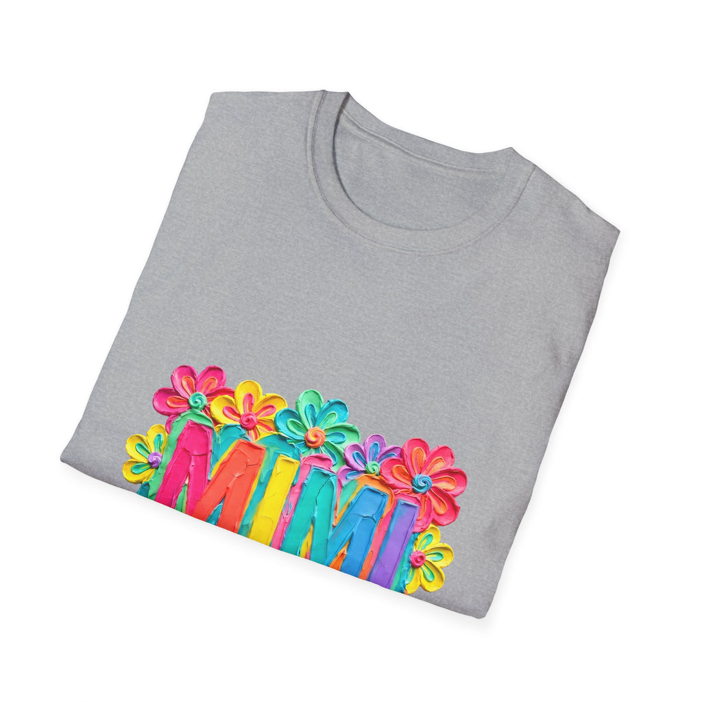 Mimi Floral Tee — Bright Colorful 'MIMI' Graphic T-Shirt