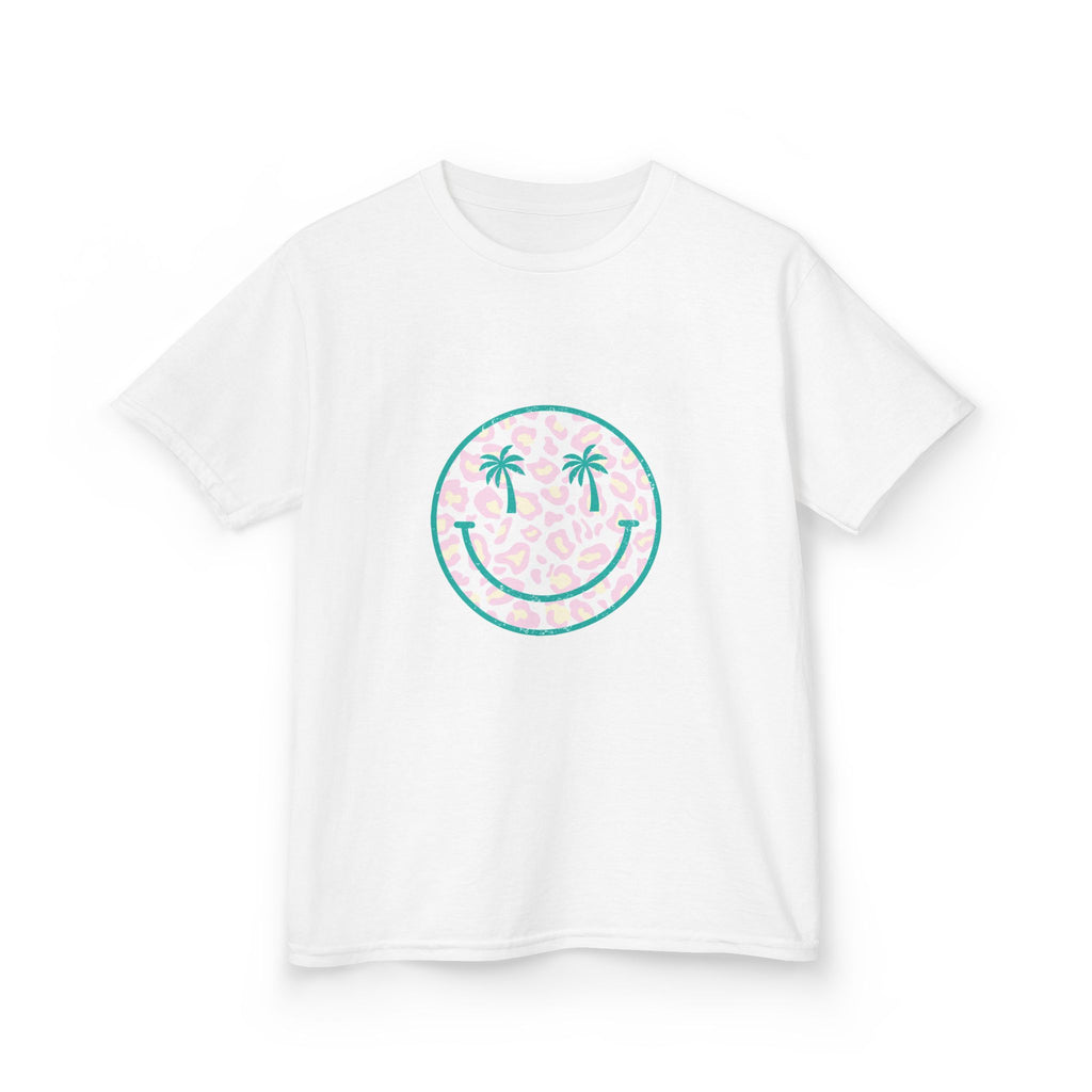 Kids Tee — Tropical Smile Palm Tree Smiley Face