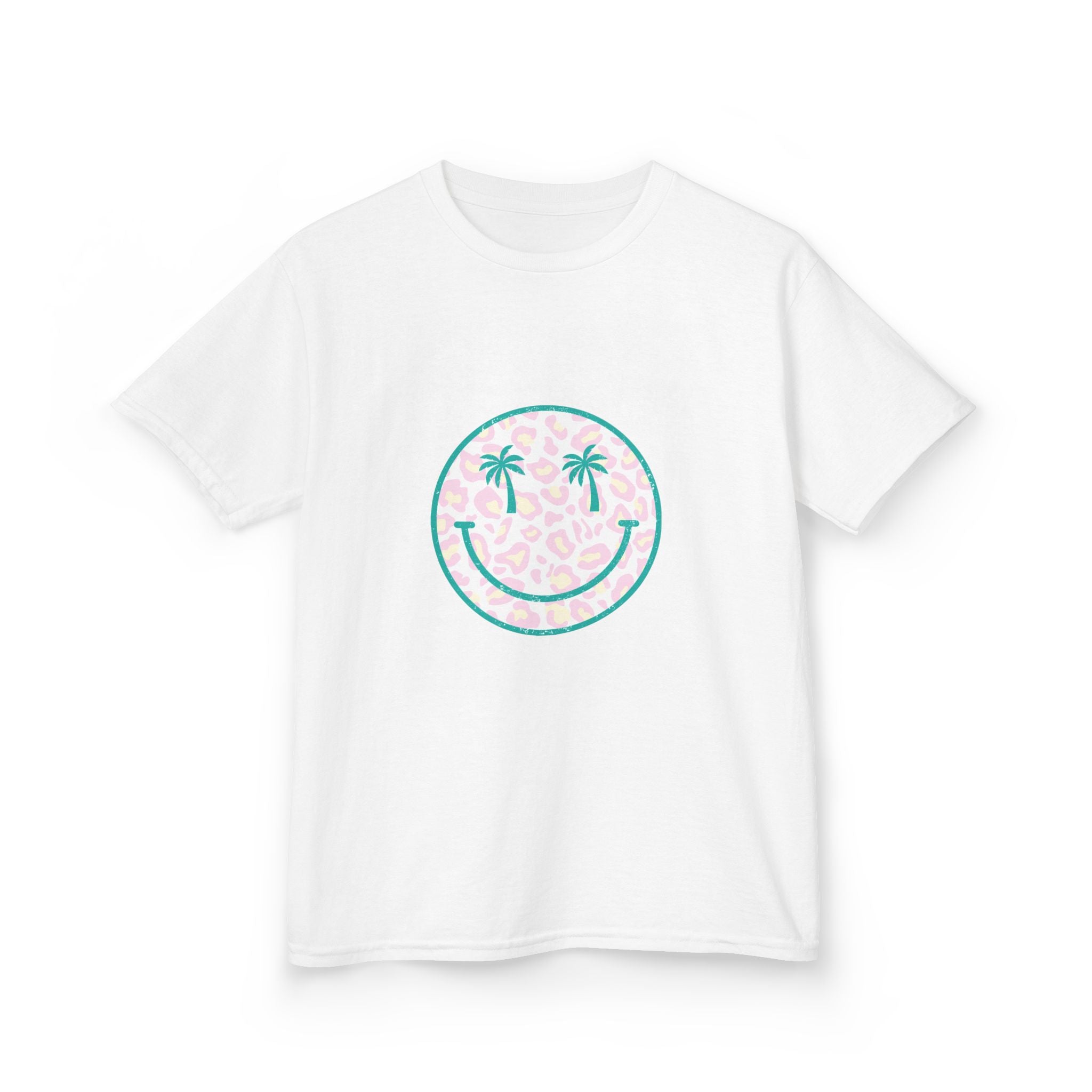 Kids Tee — Tropical Smile Palm Tree Smiley Face