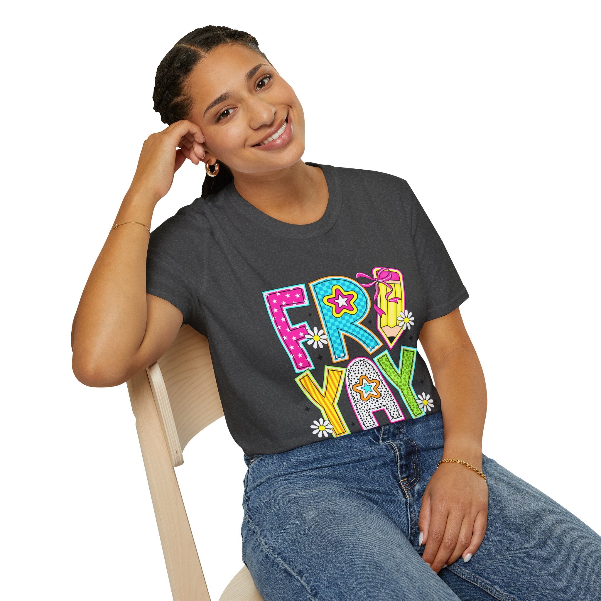 Fry-Yay Colorful Cartoon T-Shirt — Fun Fry & Fries Graphic Tee