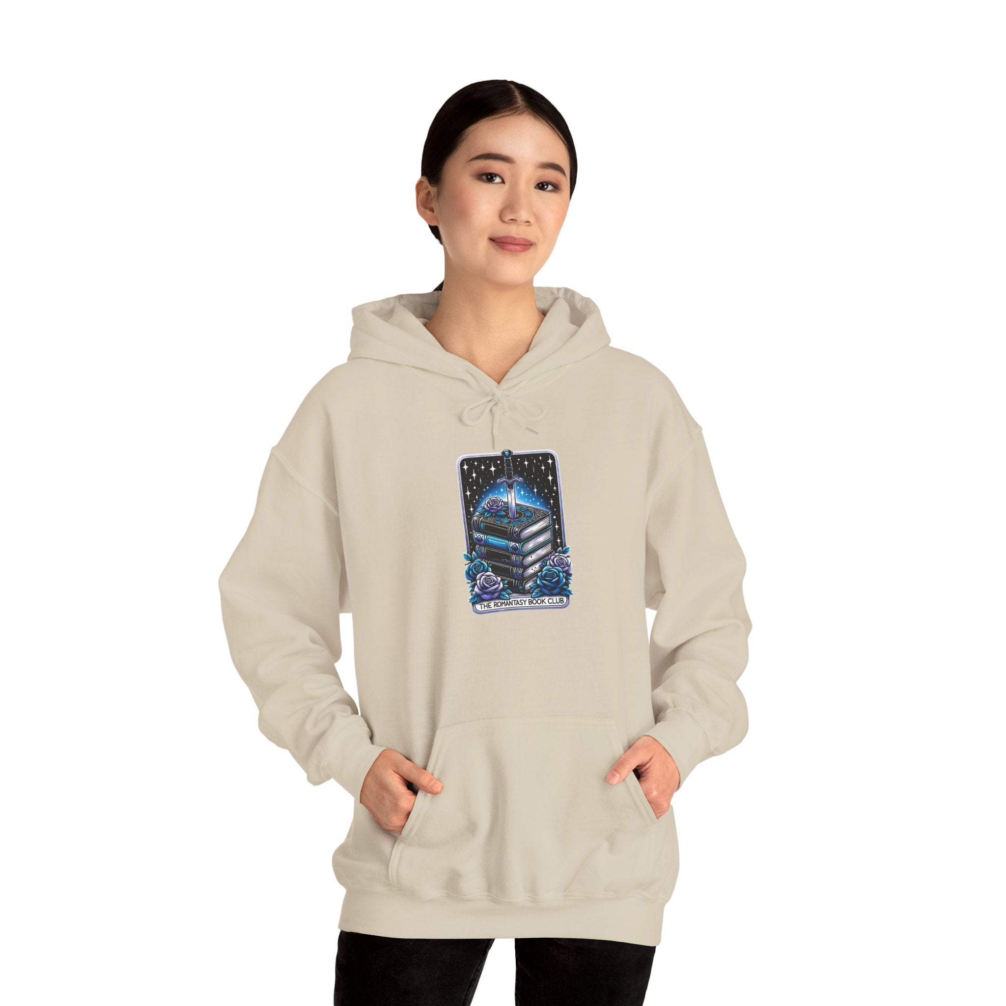 Celestial Books Hoodie — 'Read Between the Stars' Night Sky Book Lover Sweatshirt