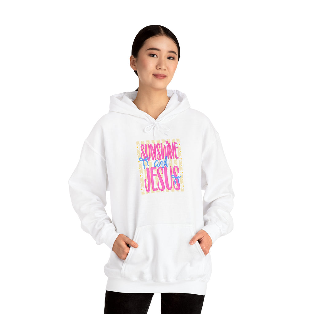 Sunshine and Jesus Hoodie – Bright Christian Faith Pullover