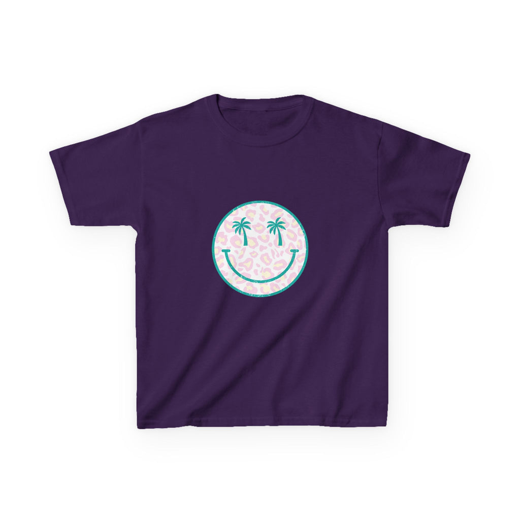 Kids Tee — Tropical Smile Palm Tree Smiley Face